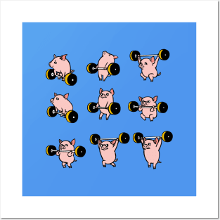 Olympic Lifting Pig Posters and Art